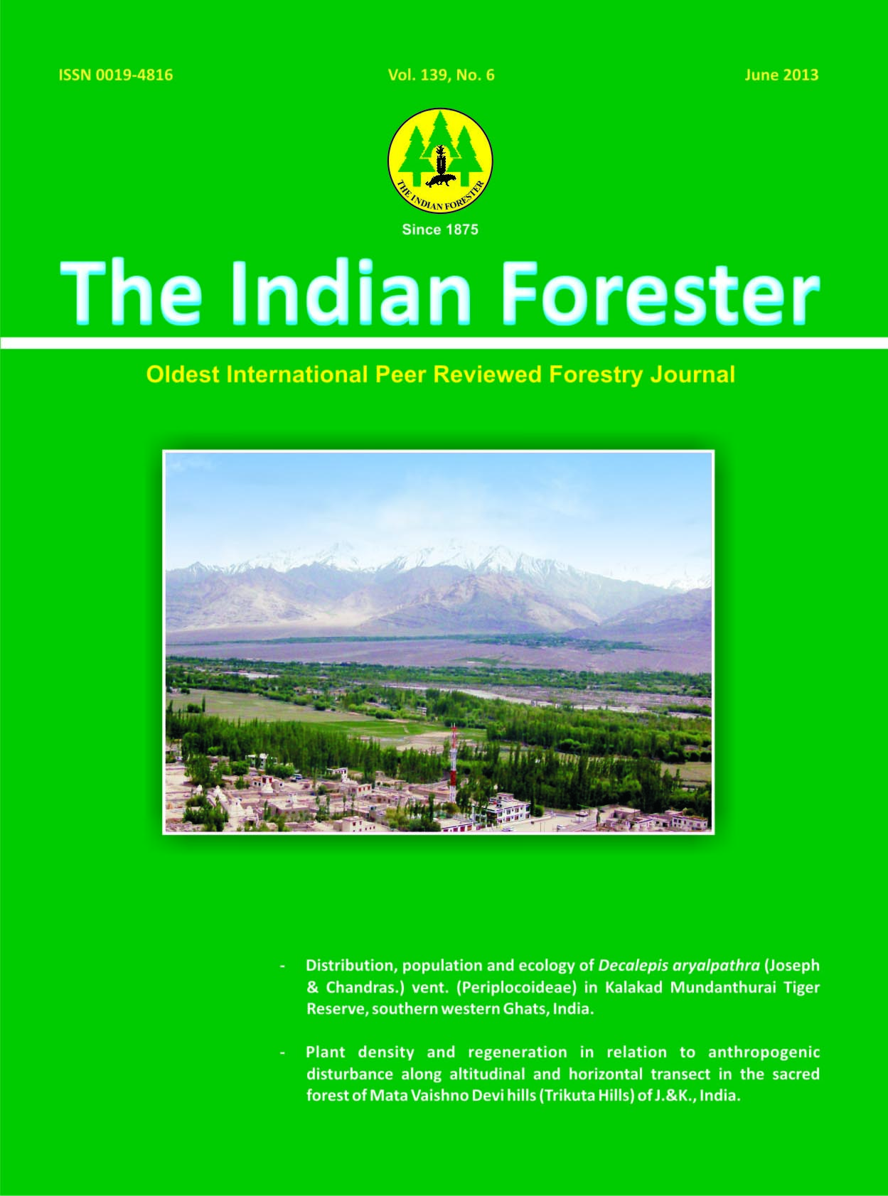					View Volume 139, Issue 6, June 2013
				