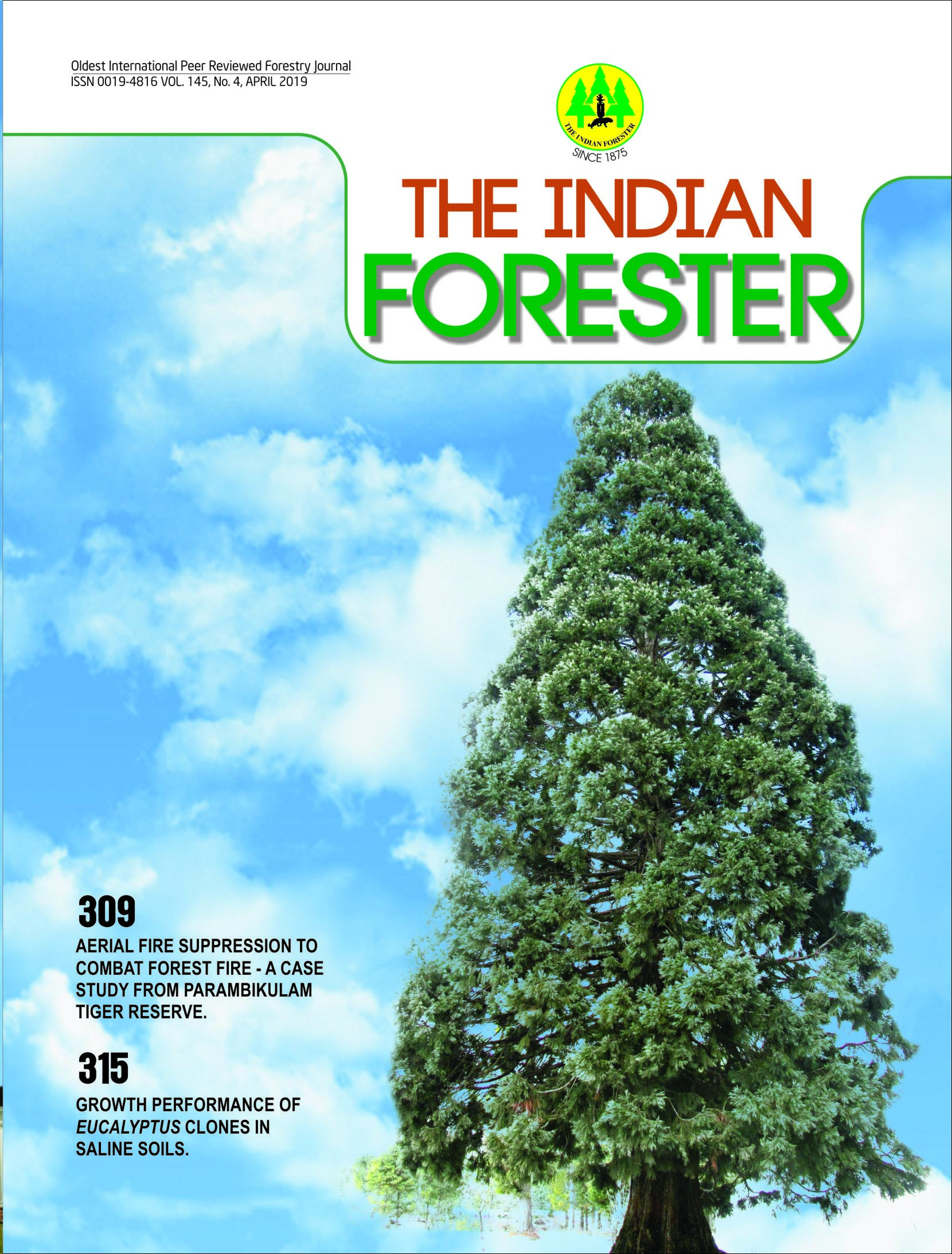 					View Volume 145, Issue 4, April 2019
				